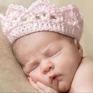 Hand crocheted maternity newborn photo crown